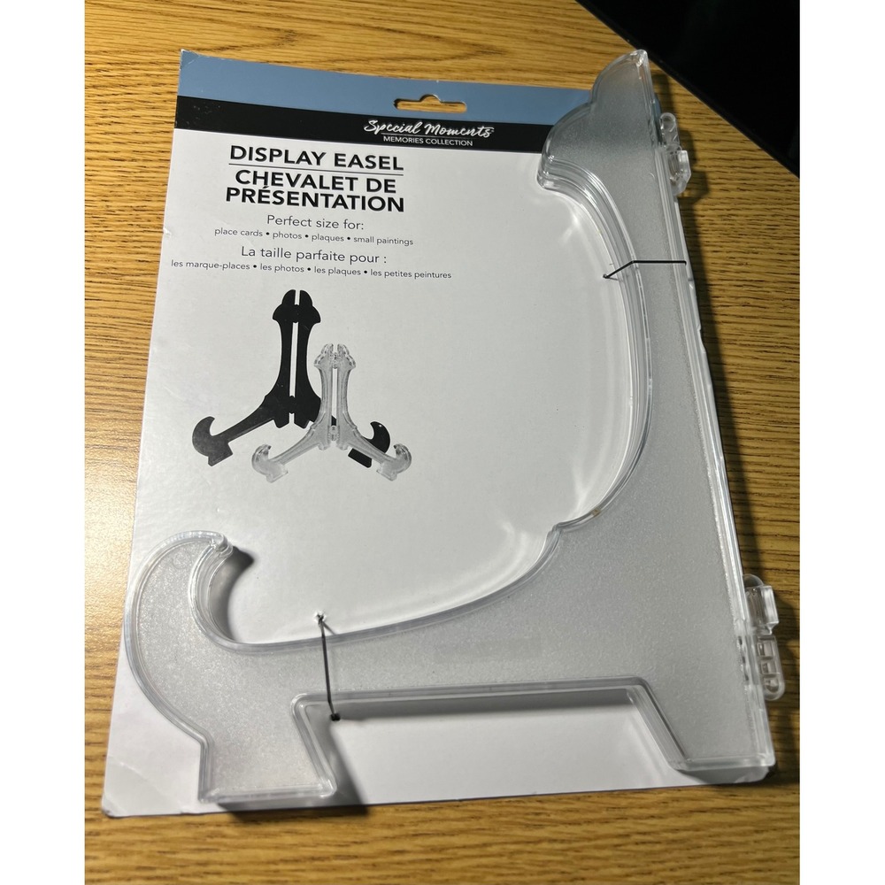 Special Moments Clear Plastic Display Easel Stand for Photos Plaques 7 Inch